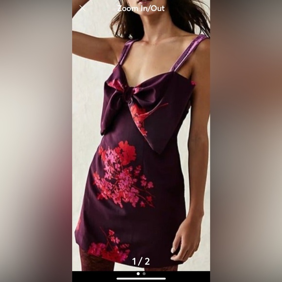 NWT Free People Tie A Bow Cocktail Dress - Picture 1 of 3